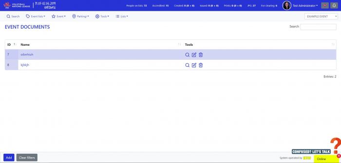 EVENT-DOCUMENTS